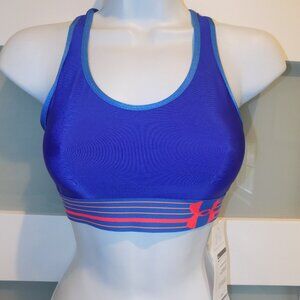 Under Armour Blue Bra Mid Impact Support SIZE S WOMEN'S NEW